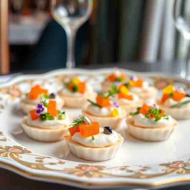 Easy Party Canapés with Capelin Roe